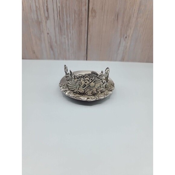 Vintage Pewter Fairy & Dragonfly Decorative Candleholder By PartyLite - Picture 2 of 10